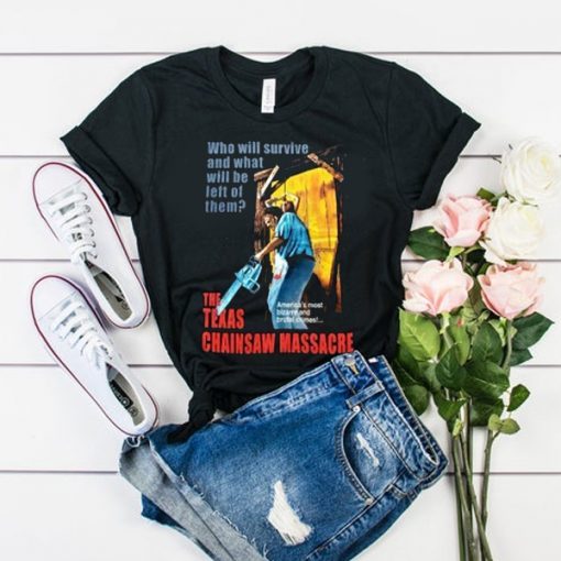 VINTAGE THE TEXAS CHAINSAW MASSACRE MOVIE T-SHIRT DRD