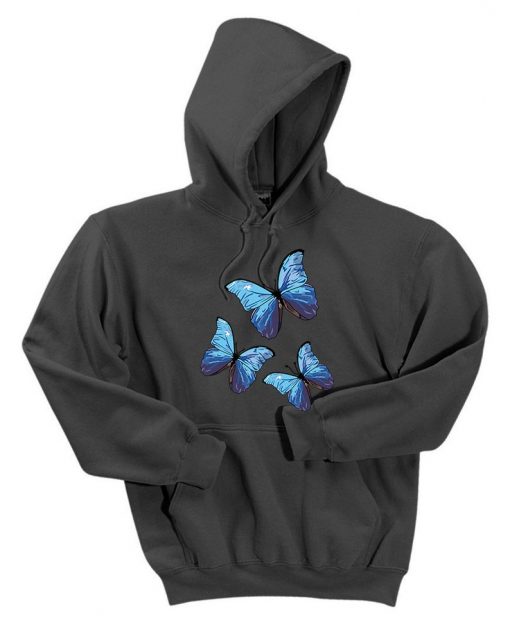 INK STITCH UNISEX ADULTS & KIDS BUTTERFLIES HOODIES SWEATSHIRTS - 15 COLORS DX23