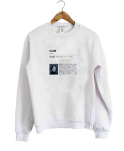 Celine Designer Phoebe Philo sweatshirt drd