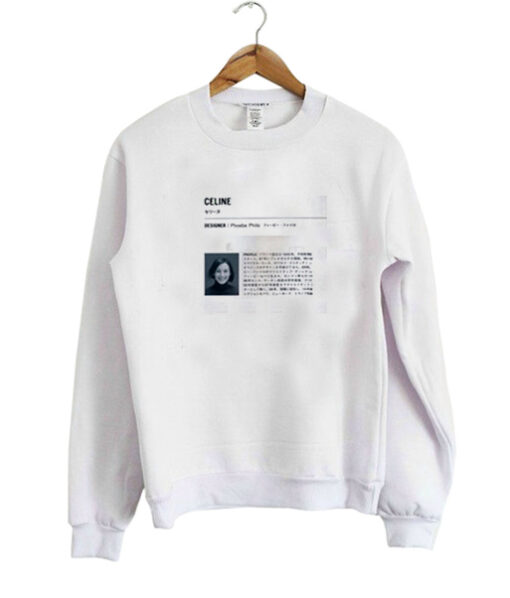 Celine Designer Phoebe Philo sweatshirt drd