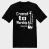 Created to Worship Bass Christian T-Shirt drd