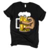 Sloth Beer Drinking Animal Party Funny T-Shirt drd