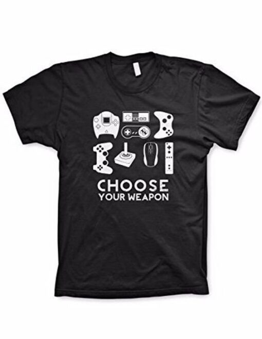 Youth Choose your weapon gamer t-shirt drd