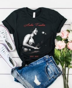 Aretha Franklin 1942-2019 t-shirt asr