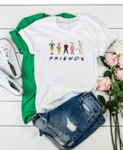 Christmas Characters Elf Grinch Kevin Friends t-shirt asr