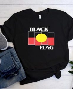 Black Flag X Aboriginal Flag t-shirt FT