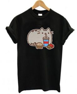 Pusheen The Cat Fast Food Adult t-shirt FT