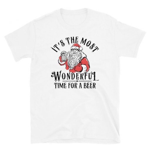 Santa Beer and Christmas funny T-Shirt