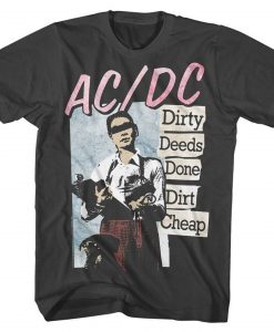 ACDC Dirty Deeds Smoke Adult T-Shirt DX23