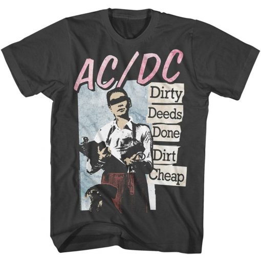 ACDC Dirty Deeds Smoke Adult T-Shirt DX23