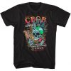 CBGB Guitar Playing New York City Skull t-shirt dx23