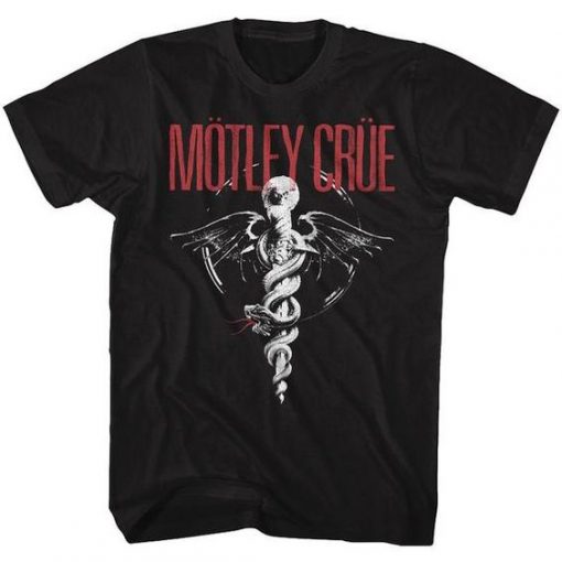 Motley Crue Classic Dr. Feelgood Black Adult T-Shirt DX23