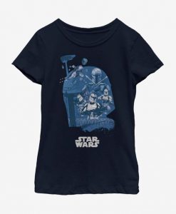 Star Wars Boba Fett Fill Youth Tshirt