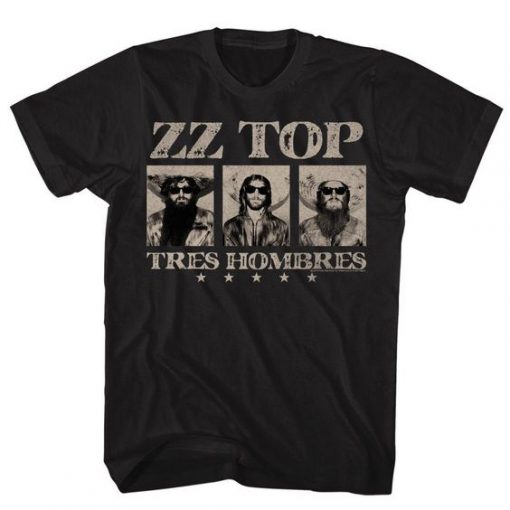ZZ Top Tres Hombres Pictures t-shirt dx23