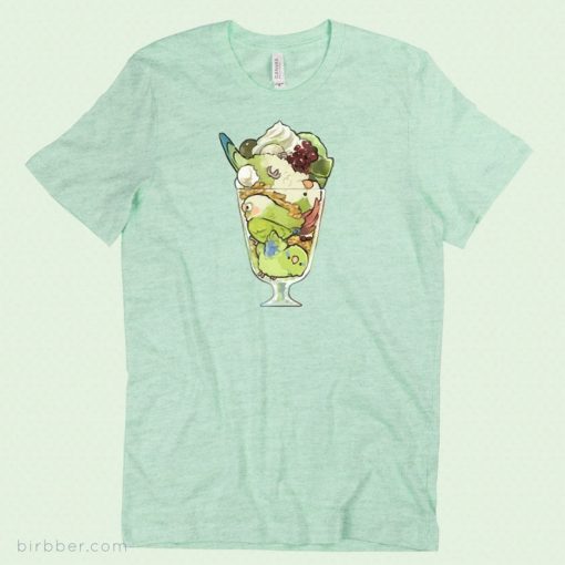 Green Bird Drink T-Shirt