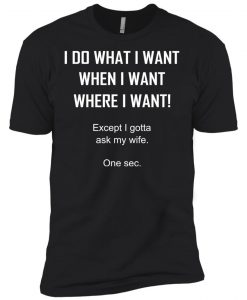 I Do What I Want When I Want Where I Want T-shirt