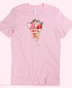 Pink Bird Drink T-Shirt