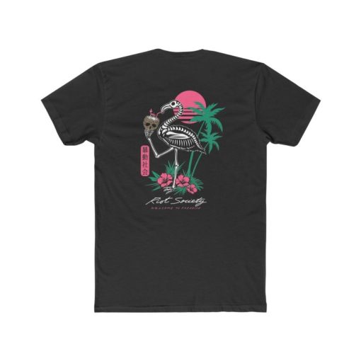 Tropical Skeleton Flamingo T-Shirt