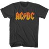 ACDC Distressed Orange Smoke Adult T-Shirt DX23