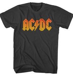 ACDC Distressed Orange Smoke Adult T-Shirt DX23