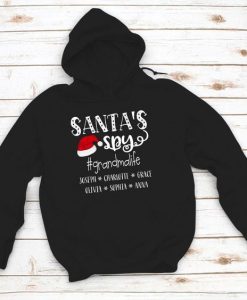 Santa Spy Grandma Life Christmas Hoodie