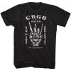 CBGB Worldwide Skull Hand Logo t-shirt dx23