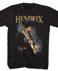 Jimi Hendrix Black Adult T-Shirt DX23