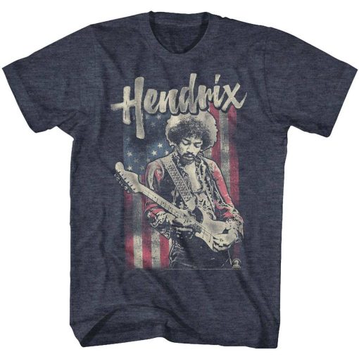 Jimi Hendrix Flag T-Shirt DX23