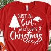 Just A Girl Who Loves Christmas T-shirt SVG