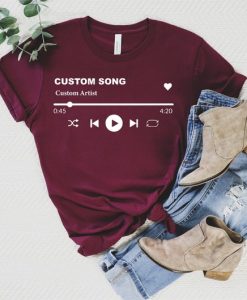 Custom Song Title and Artist Name Shirt