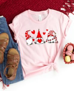 Valentine Gnomes Hearts T-Shirt