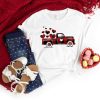 Valentines buffalo plaid Truck t-Shirt