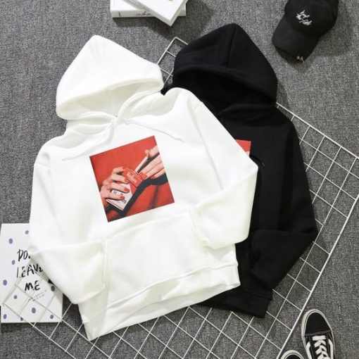 Harajuku fashion smokes hoodie