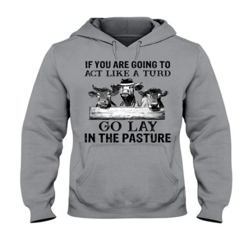 If You re Going To Act Like A Turd Go Lay In The Pasture Hoodie