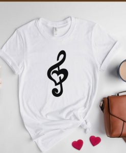 Music Note Heart Love Symbol T-Shirt