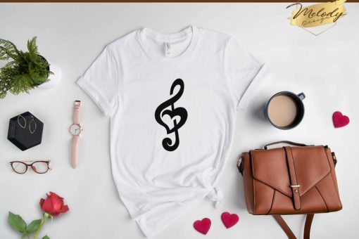 Music Note Heart Love Symbol T-Shirt