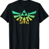 Legend of Zelda Triforce Green Fade Graphic T-Shirt