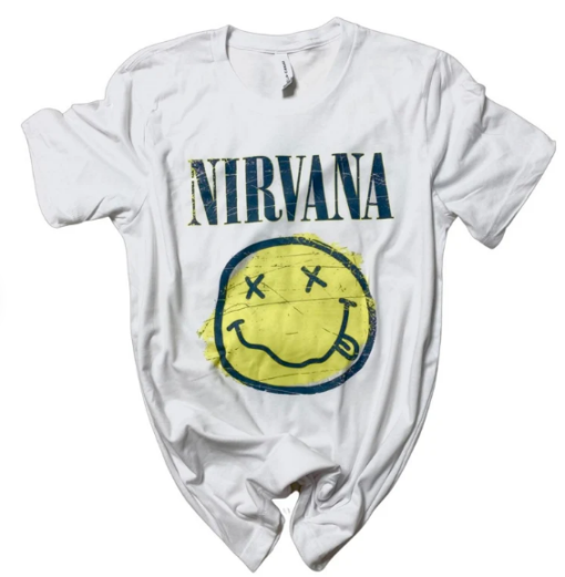 Nirvana Yellow Smile Band Shirt