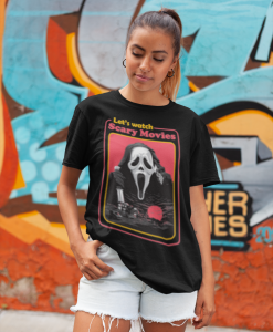 Lets watch scary movies Horror Movies Scary Halloween T-Shirt