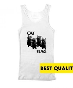 Black Cat Black Flag Parody Tank Top