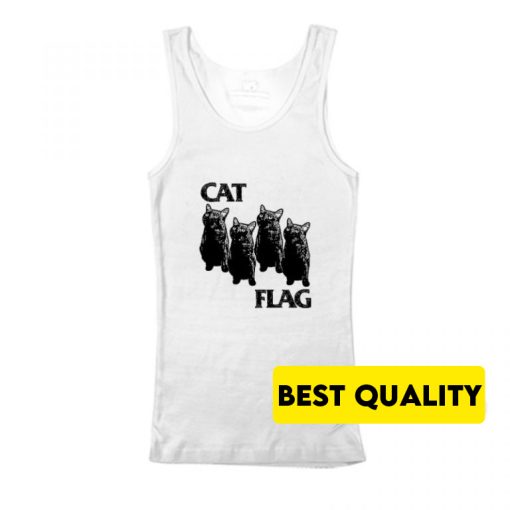 Black Cat Black Flag Parody Tank Top