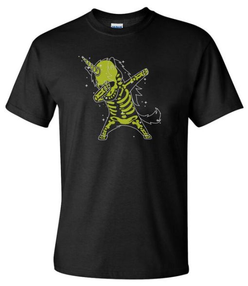 DABBING SKELETON UNICORN T-SHIRT G07