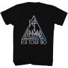 Def Leppard USA Tour 80 t-shirt