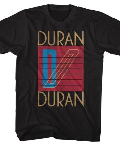 Duran Duran Logo Black Adult T-Shirt