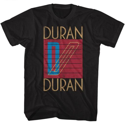 Duran Duran Logo Black Adult T-Shirt