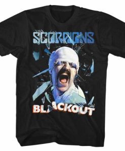 Scorpions Blackout Black Adult T-Shirt