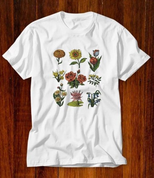 VINTAGE BOTANICAL FLORAL T-SHIRT G07