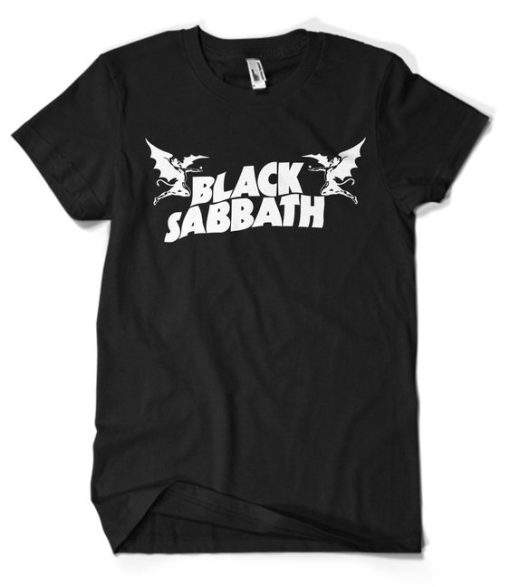BLACK SABBATH FONT LOGO T-SHIRT C77