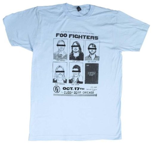 FOO FIGHTER CUBBY BEAR T-SHIRT C77