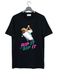 JOHN DALY RIP IT AND SIP IT T-SHIRT S037